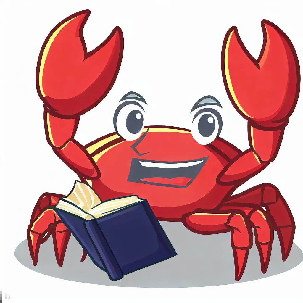A crab learning to code